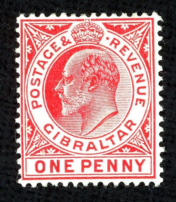 Stamp Gibraltar, Scott # 51 Mint HR