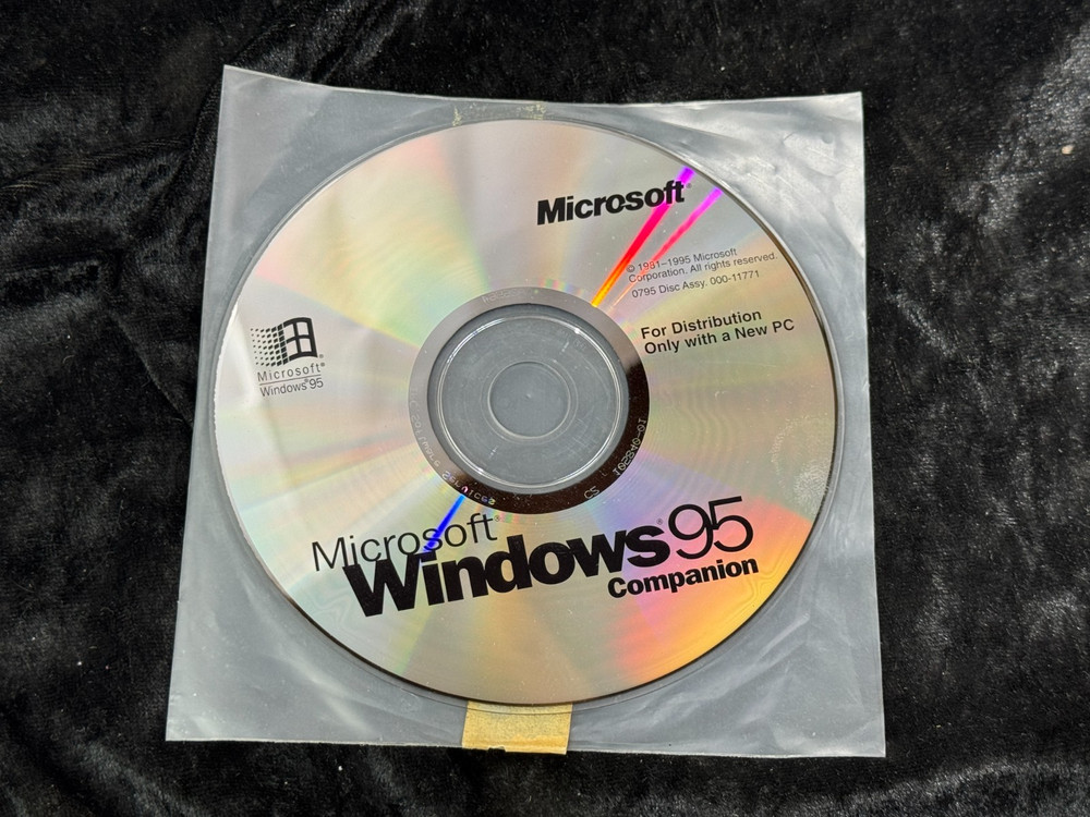 Microsoft Windows 95 Companion  CD Media