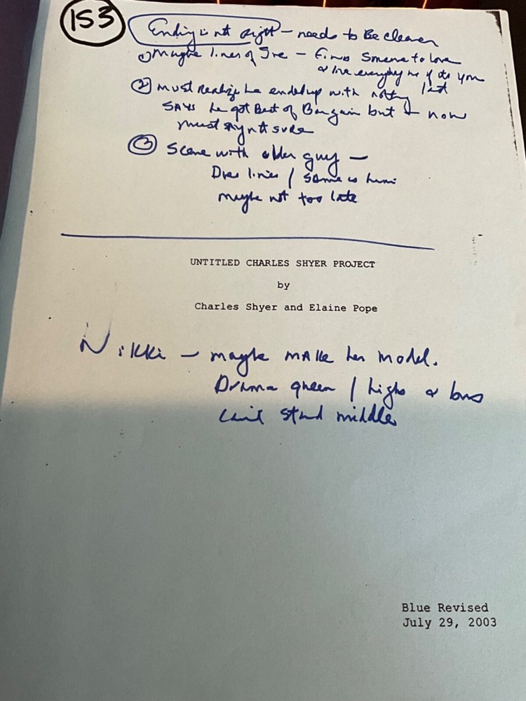 JUDE LAW original script ALFIE production draft