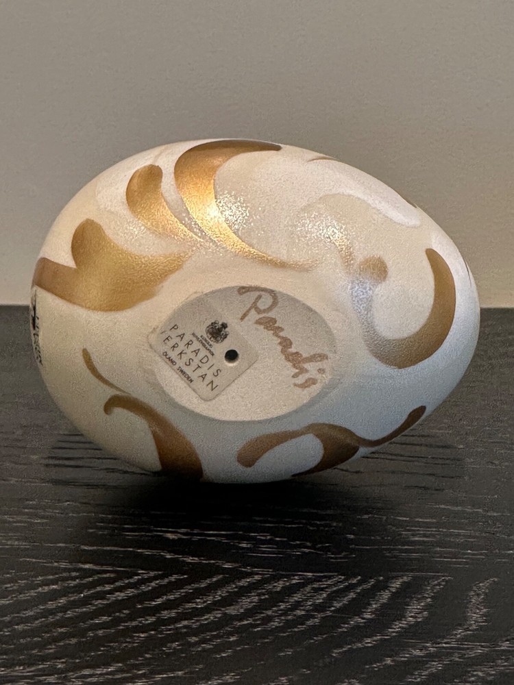 Paradis Verkstan Öland Sweden Ceramic Decorative Egg Hand Painted