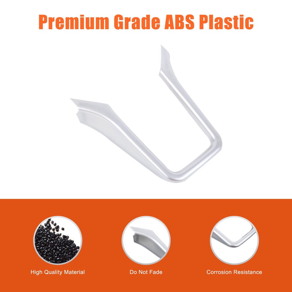 ABS Silver Center Console Gear Shift Frame Trim For Porsche Cayenne 2011-2017