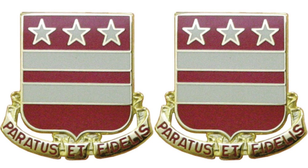 258th FA ARNG NY Distinctive Unit Insignia - Pair