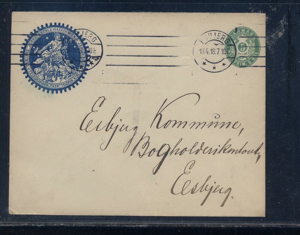 Denmark  large  postal  envelope   ad