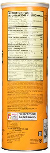 Pringles Cheddar Cheese Crisps, 5. 5 Ounce - 14 per case.