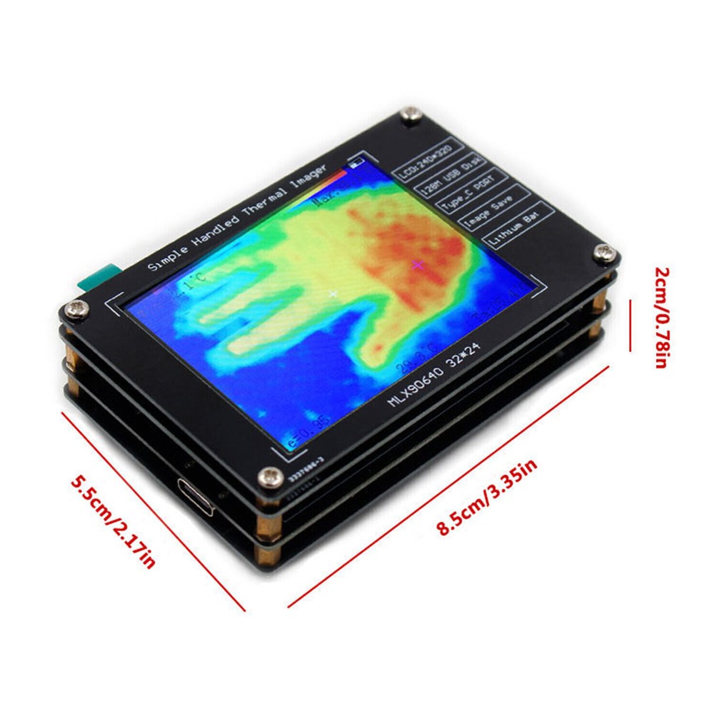 2.8" MLX90640 Thermal Imager Thermal Imaging Camera For Electronics Repairs