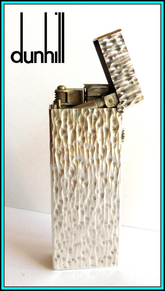 DUNHILL Rollagas Silver Plated LIGHTER / Briquet, with Box & Papers - SERVICED
