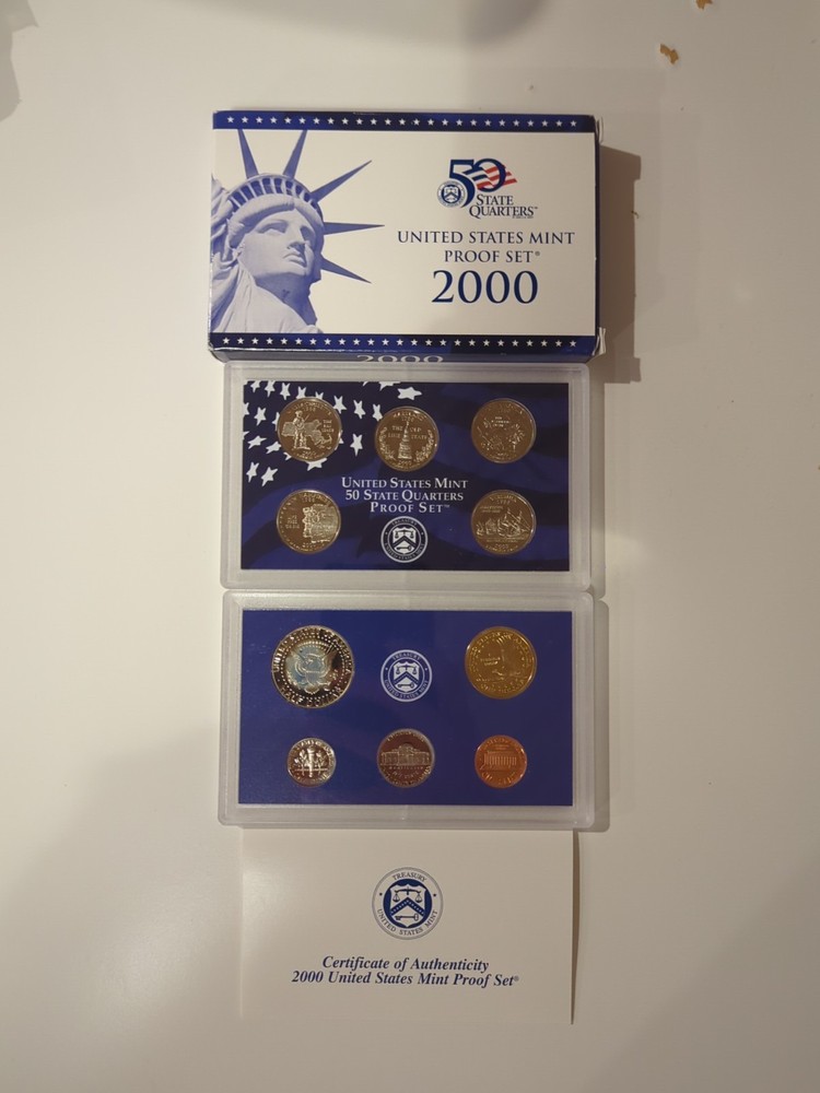 2000 US Mint Proof Set S Uncirculated W/COA