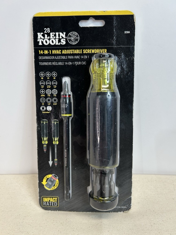 Klein Tools 32304 HVAC 14-in-1 Adjustable Screwdriver