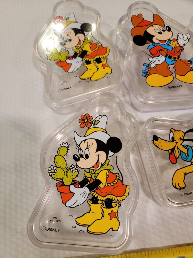 Vintage Disney Plastic Container Boxes Collectible. Awesome