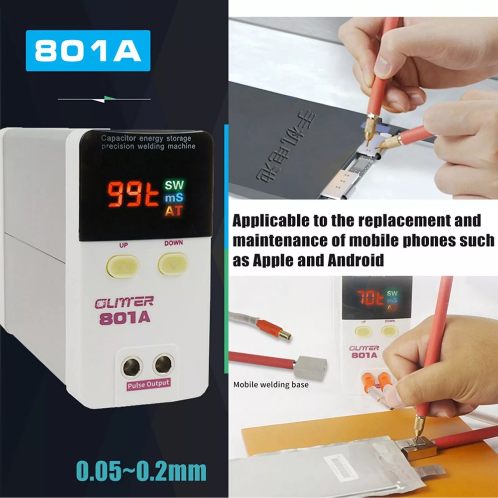 801A Capacitor Energy-Storage Pulse Welding Machine For Mobile Phone Battery E6