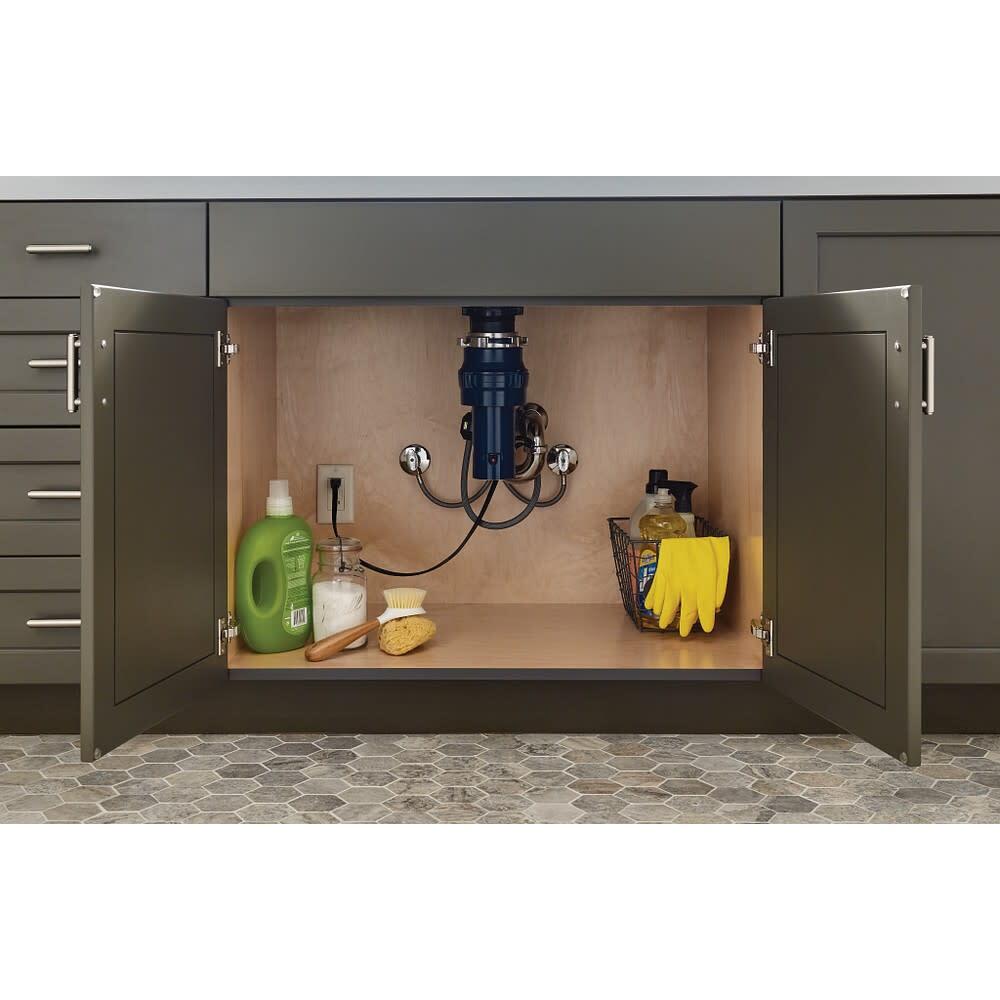 Whirlaway Garbage Disposal With Power Cord 1/3Hp Continuous Feed