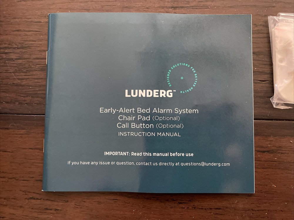 Lunderg Early Alert Bed Alarm System Alarm Pad Wireless Sensor