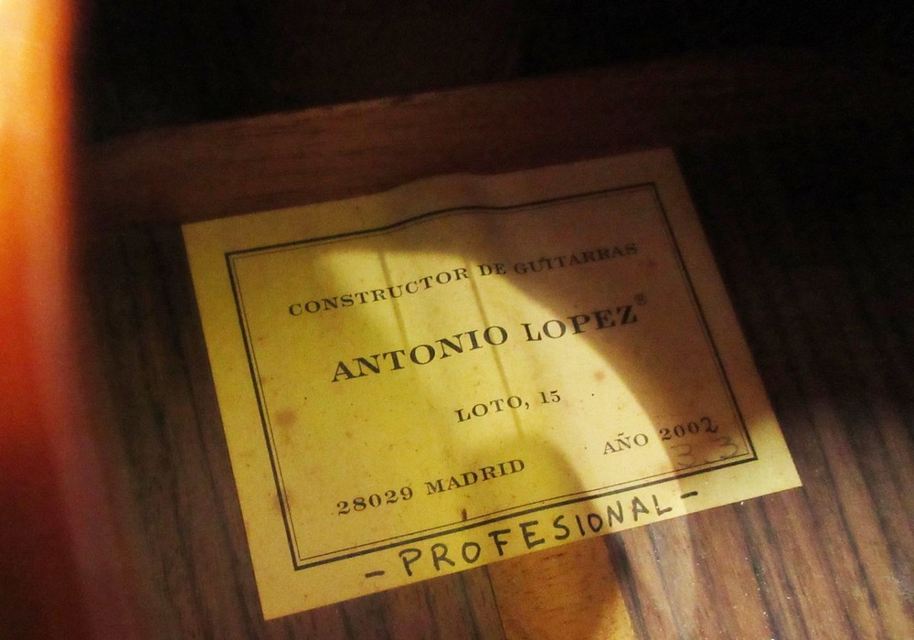 ANTONIO LOPEZ PROFESIONAL Made in Spain 2002
