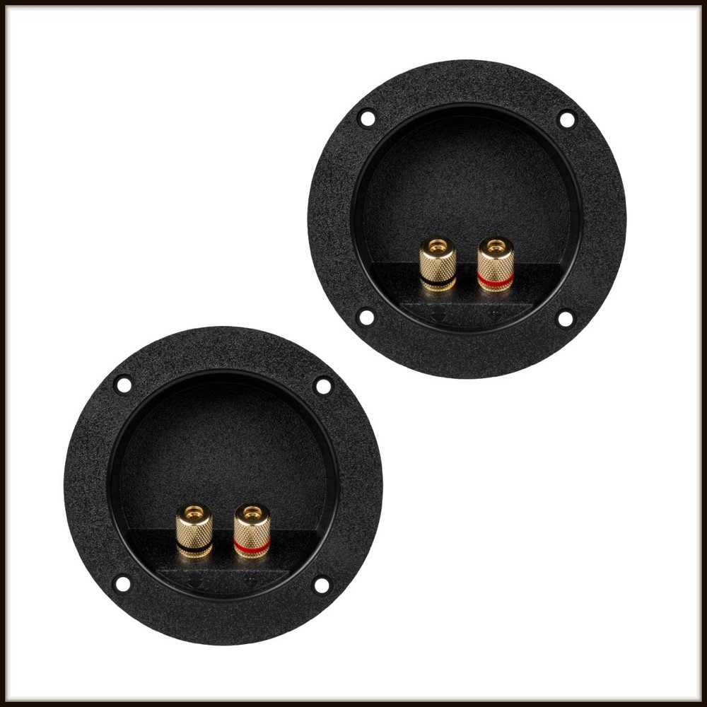 4-1/8" Binding Post or Banana Plug terminal cups for speaker box (pair)