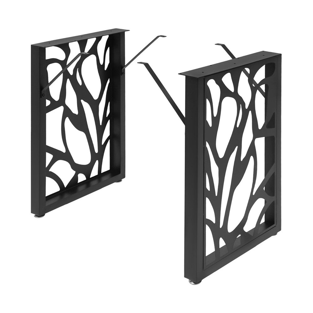 Table Legs 2PCS Desk Legs Metal Dining Rectangular Table Base for Bedrooms