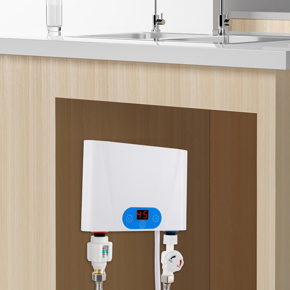 220V Electric Tankless Instant Hot Water Heater Under Sink Tankless Water Heater
