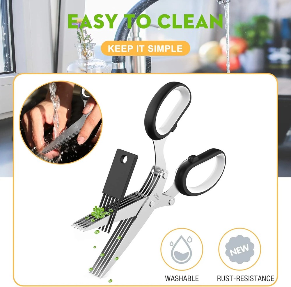 Fun Unique Kitchen Gadgets: Herb Scissors Set - Updated 2025 Cool Kitchen Tools