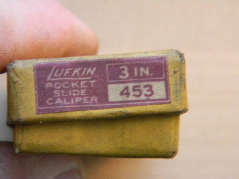 Vintage Lufkin 453 Pocket Slide Caliper Original Box
