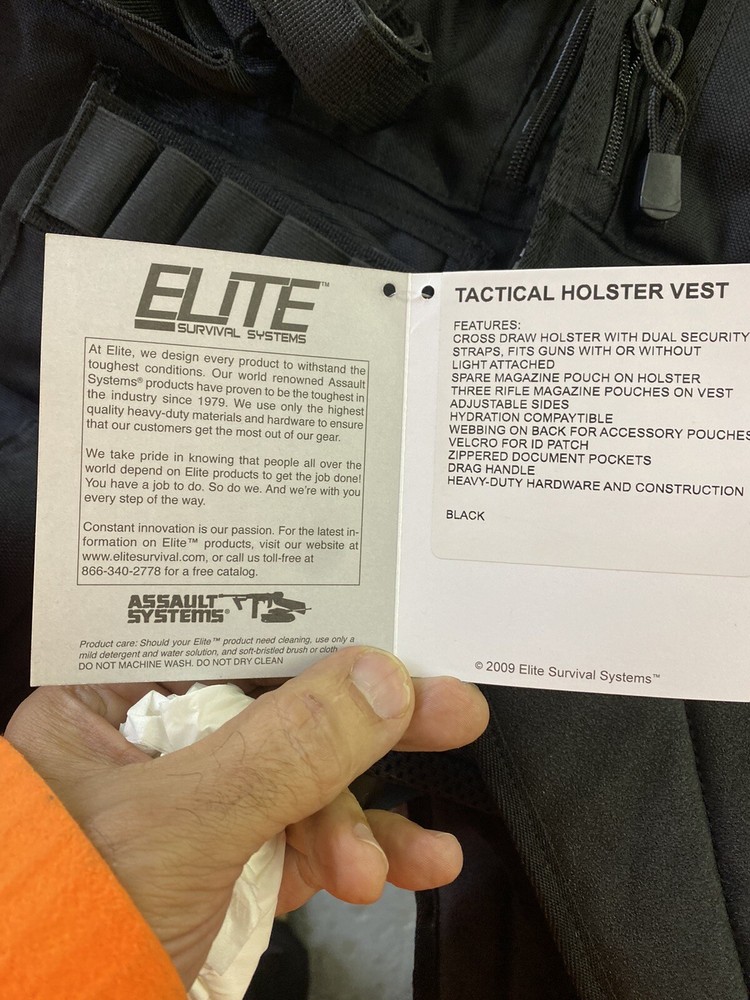 elite survival systems Tactical Vest 5 Piece Lot