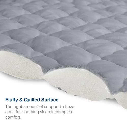Waterproof Mattress Protector Cover Twin Size Deep Pocket Polyester Gray