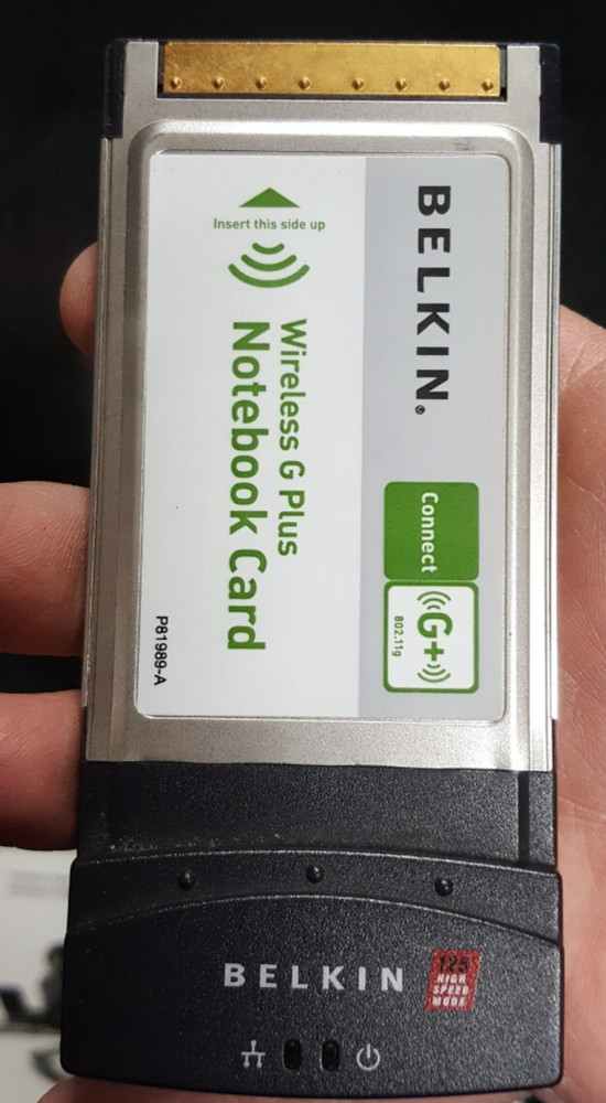 Belkin Wireless G Plus Notebook Card 32 Bit For Older Laptops