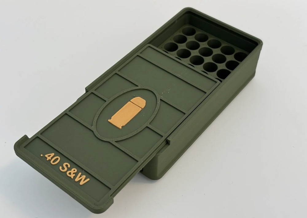 Ammo Storage Box 40 S&W 50 Rounds