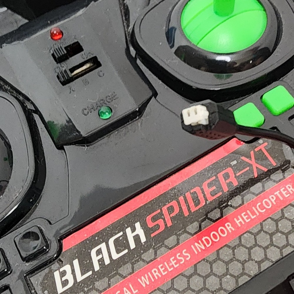 Black Spider XT Tactical Wireless Indoor RC Infrared Helicopter RTF Untested