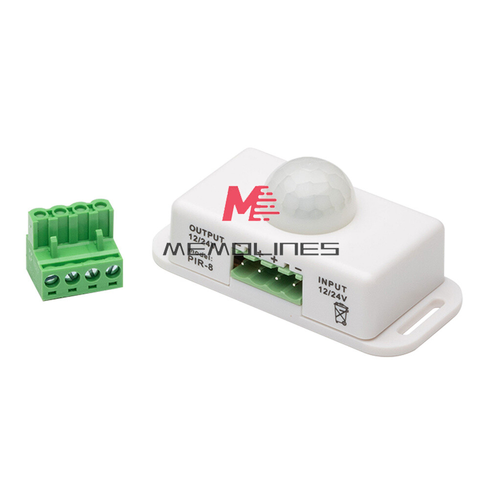 Automatic DC 12-24V 6A/8A infrared PIR Motion Sensor Switch For LED Strip Light