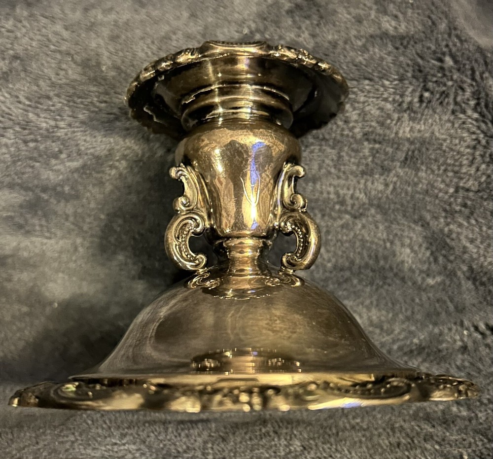 Vintage Baroque by Wallace Silverplate CandleHolder Candlestick