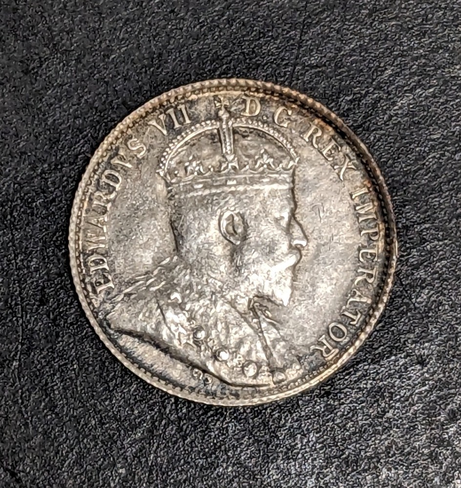 1904 Canada 5 Cent Silver Edward VII