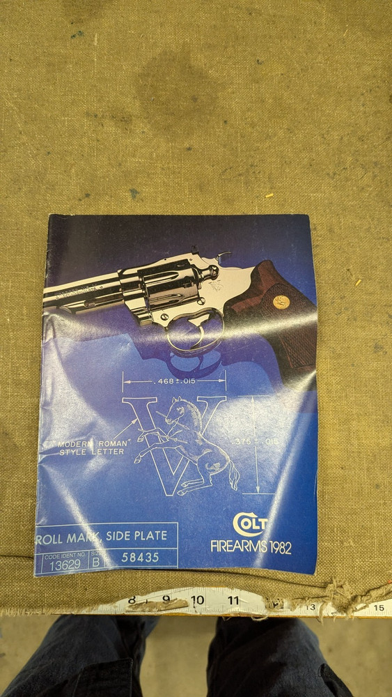 Instruction Manual, Colt Catalog 1982
