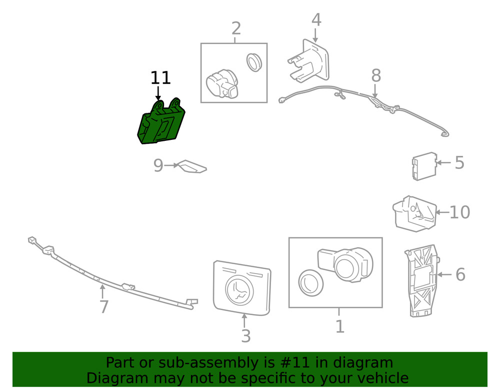 Genuine GM Object Alarm Module 20920237