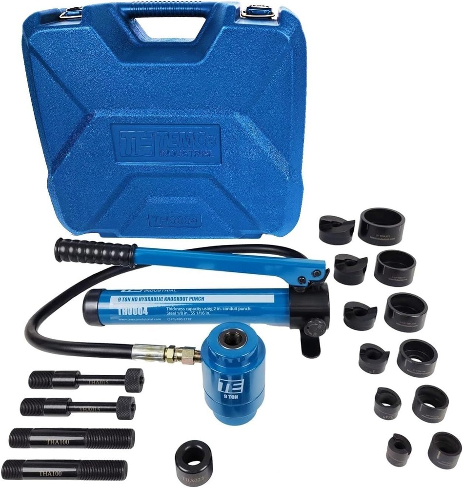 Hydraulic Knockout Punch TH0004 - Electrical Conduit Hole Cutter Set KO Tool ...