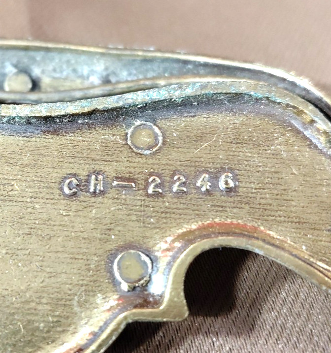 Two Brass Sunburst Drawer Pulls Flower Leaves Canada CH-2246 Hardware