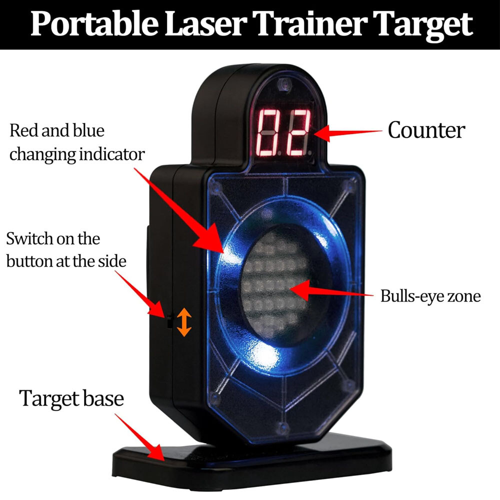 Laser Trainer Target Dry Fire Laser Training SystemSafe Indoor Gun Training
