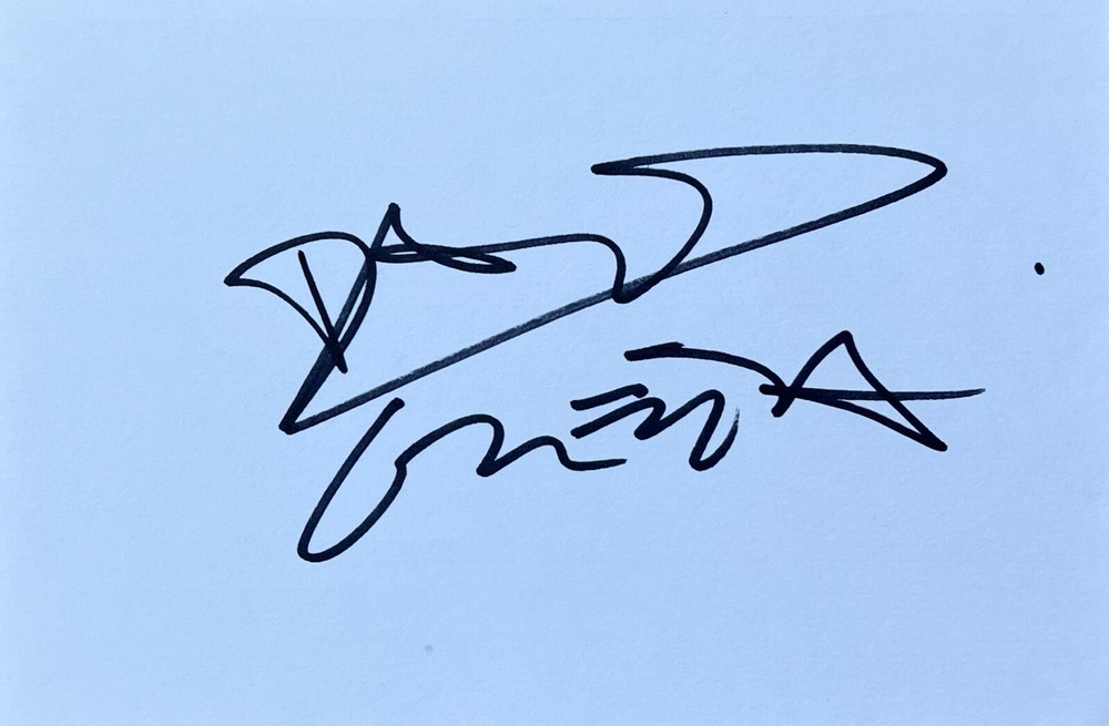 David Guetta Signed In Person 4x6 Index Card In Top Loader - Authentic