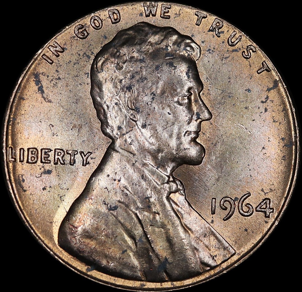 1964 Lincoln cent 1d0-004