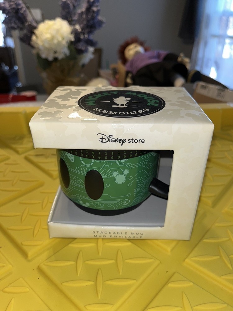 Disney Store Ltd. Release Mickey Mouse Memories Green/Black Stackable Mug 10/12
