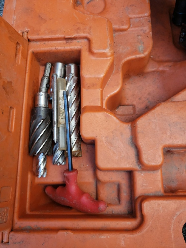 JHM Slugger Holemaker II Magnetic Drill With Case And Bits