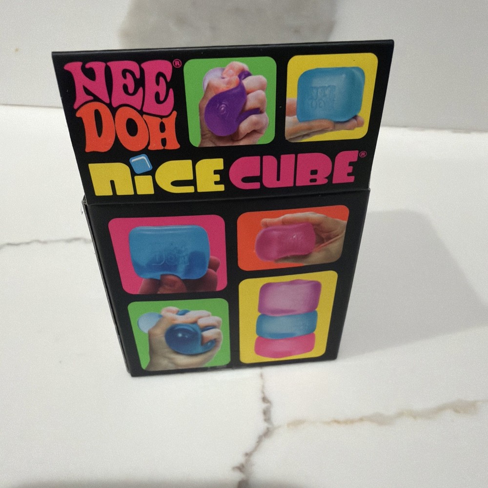 Nee Doh Nice Cube - Super Solid Squish! (Purple) - Brand New/Factory Sealed!