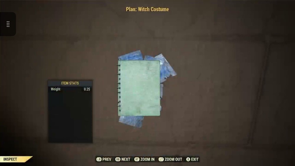 (Xbox) Witch Costume Plan