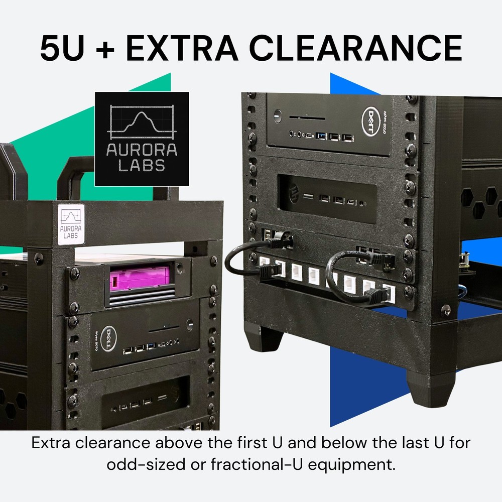 5U 10" Mini Server Rack | Deep 255mm | PETG | Stackable