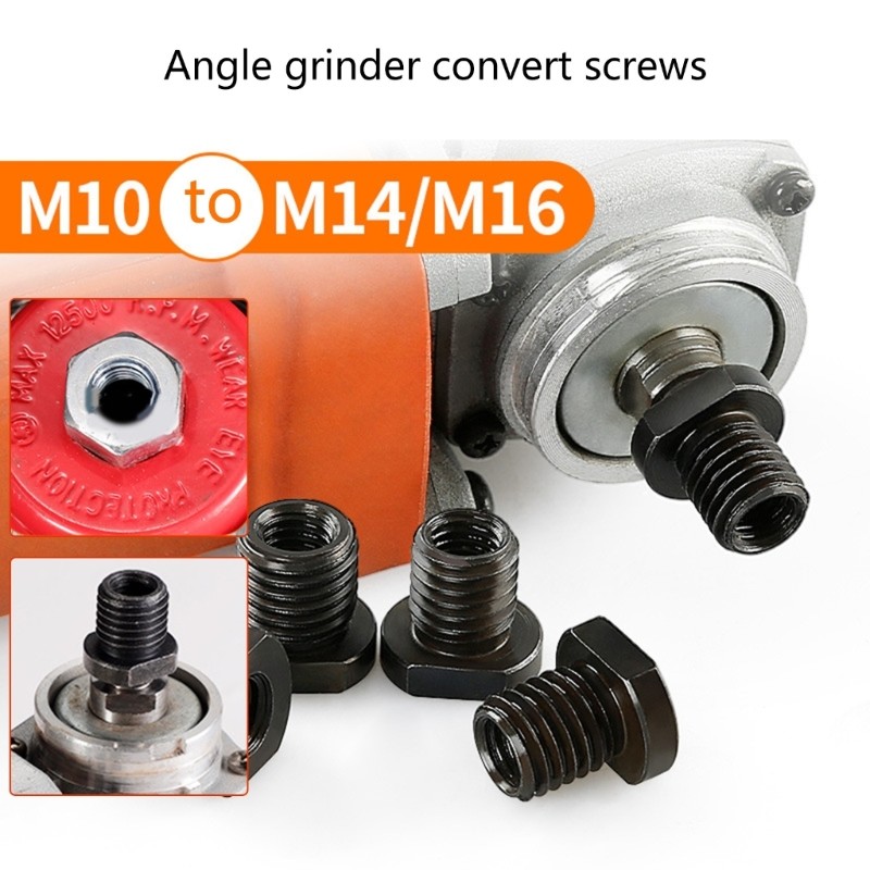 Angled Grinder Adapter M10 M14 M16 Thread Attachment Grinder Spindles