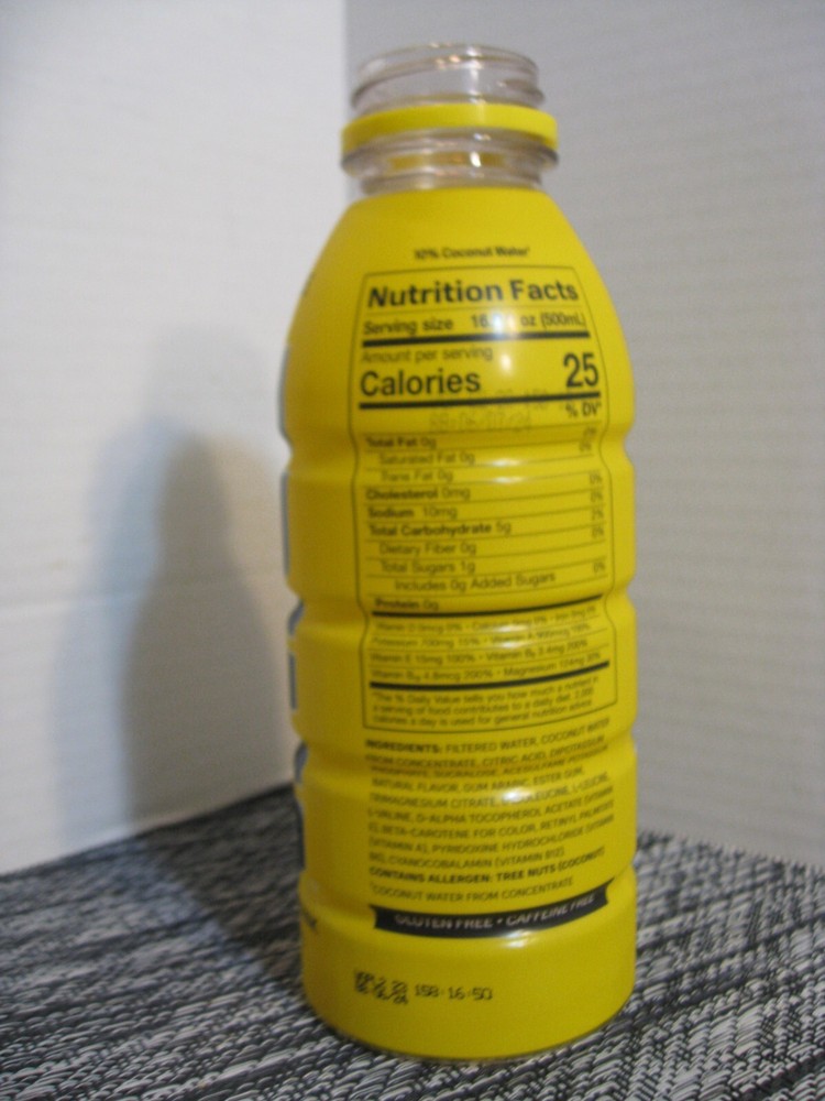Prime Hydration Drink Beverage By Logan Paul - EMPTY Bottle - Lemonade - 2022