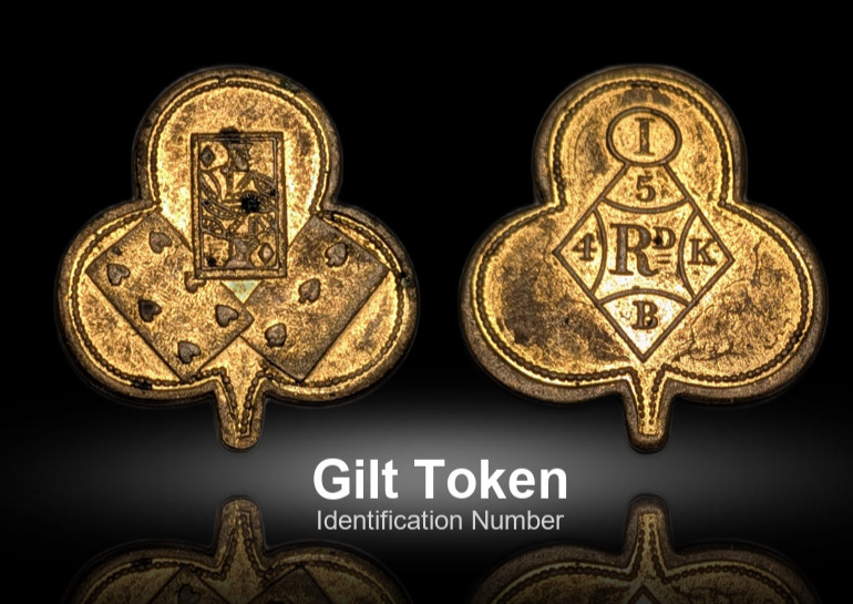 Clover Gilt Attractive Token