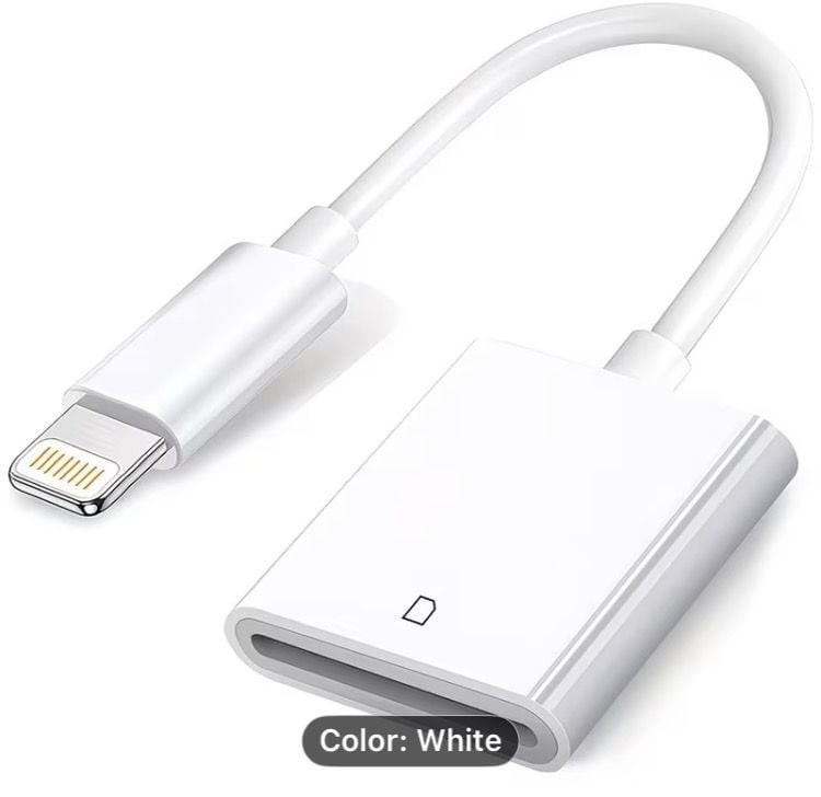 Lightning to SD Card Camera Reader Adapter for iPhone and iPad
