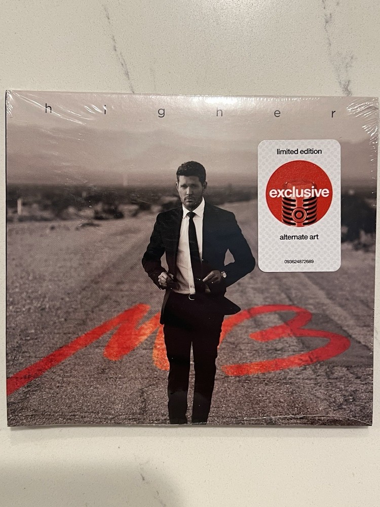 Michael Buble Higher Autographed Signed In Silver Booklet & Sealed Target CD #1
