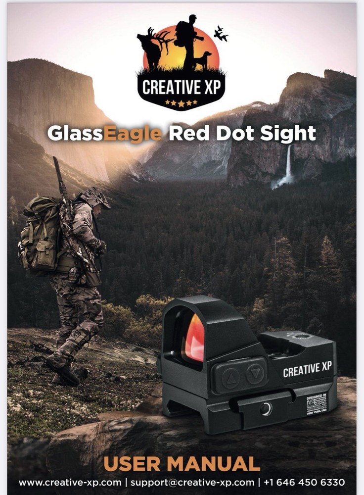GlassEagle Red Dot Sight 3 MOA Red Dot Sight