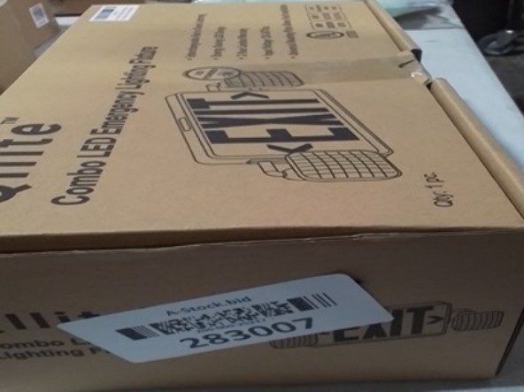 Qllite Combination Emergency Exit With LED Emergency Lights. Green And Red Exit.