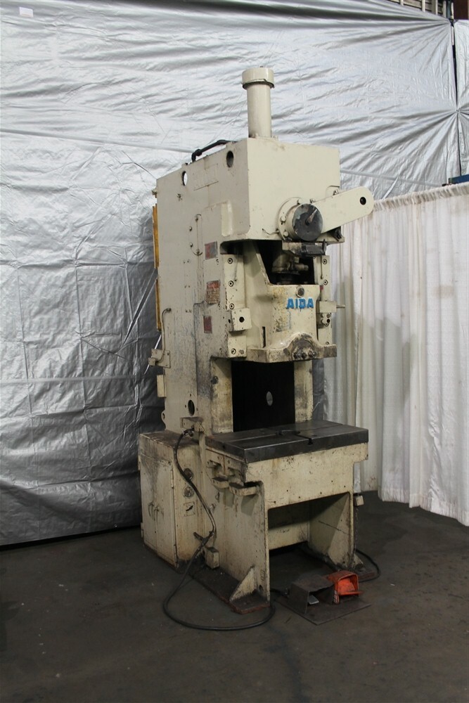 55 TON AIDA MODEL #PC-5(2) SINGLE CRANK GAP FRAME PRESS: YODER #59295